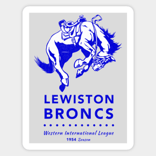 Defunct Lewiston Broncs - Lewis and Clark Broncs Baseball Sticker